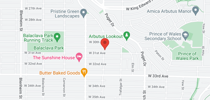 map of 2795 W 31ST AVENUE